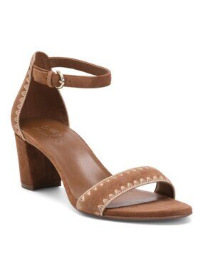 NATURALIZER PREMIUM Wide Suede Vera3 Dress Heeled Sandals